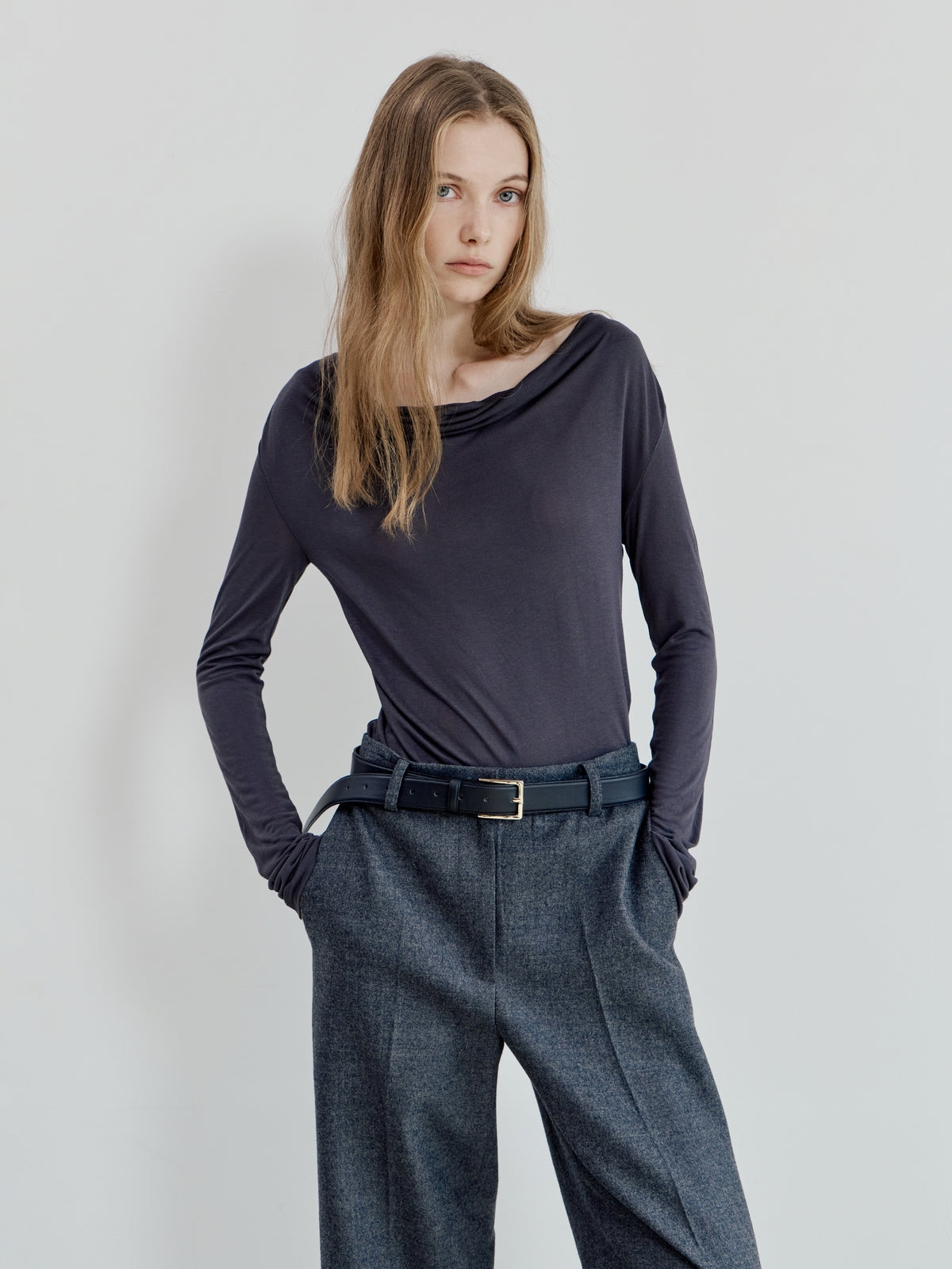 【BLOSSOM×ánuans】STRAIGHT PANTS