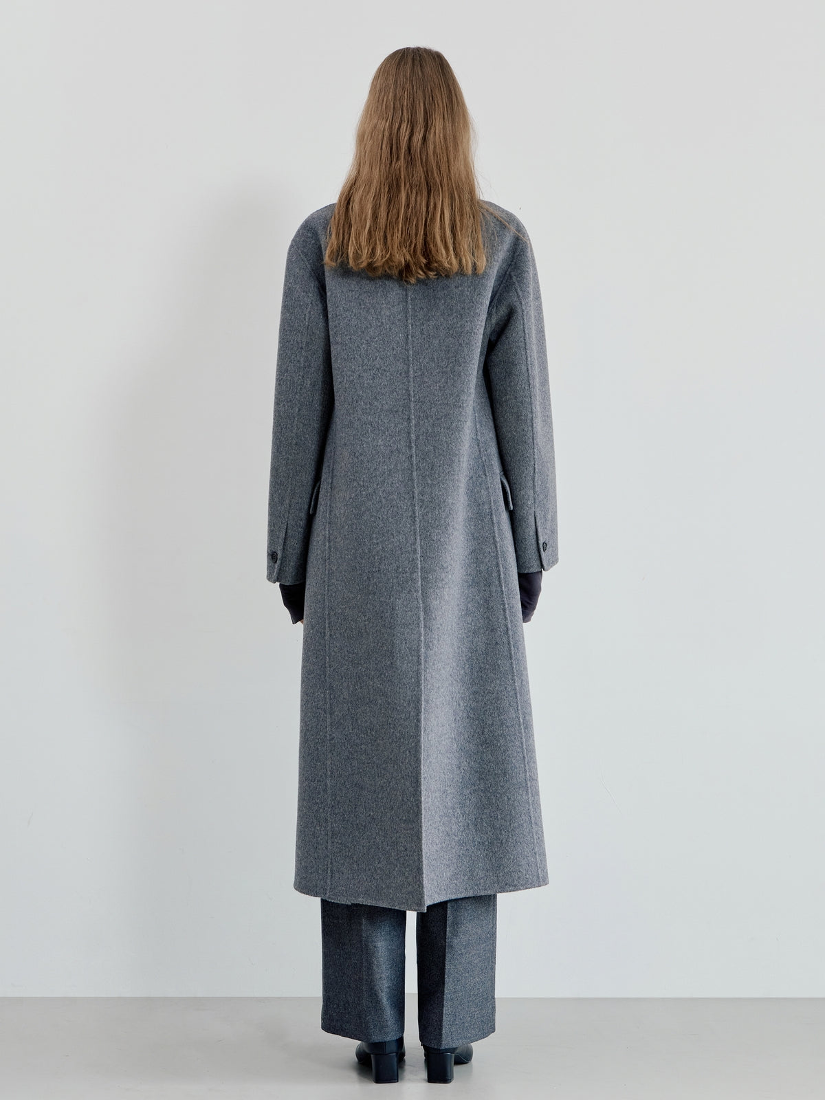 【BLOSSOM×ánuans】WOOL-CASHMERE HANDMADE LONGCOAT