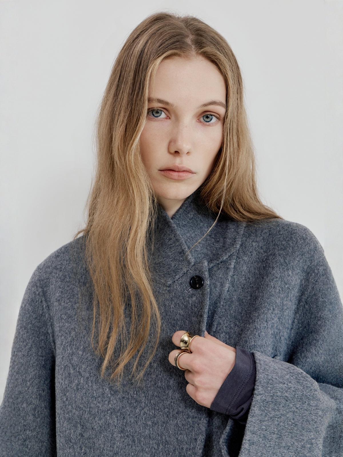【BLOSSOM×ánuans】WOOL-CASHMERE HANDMADE LONGCOAT