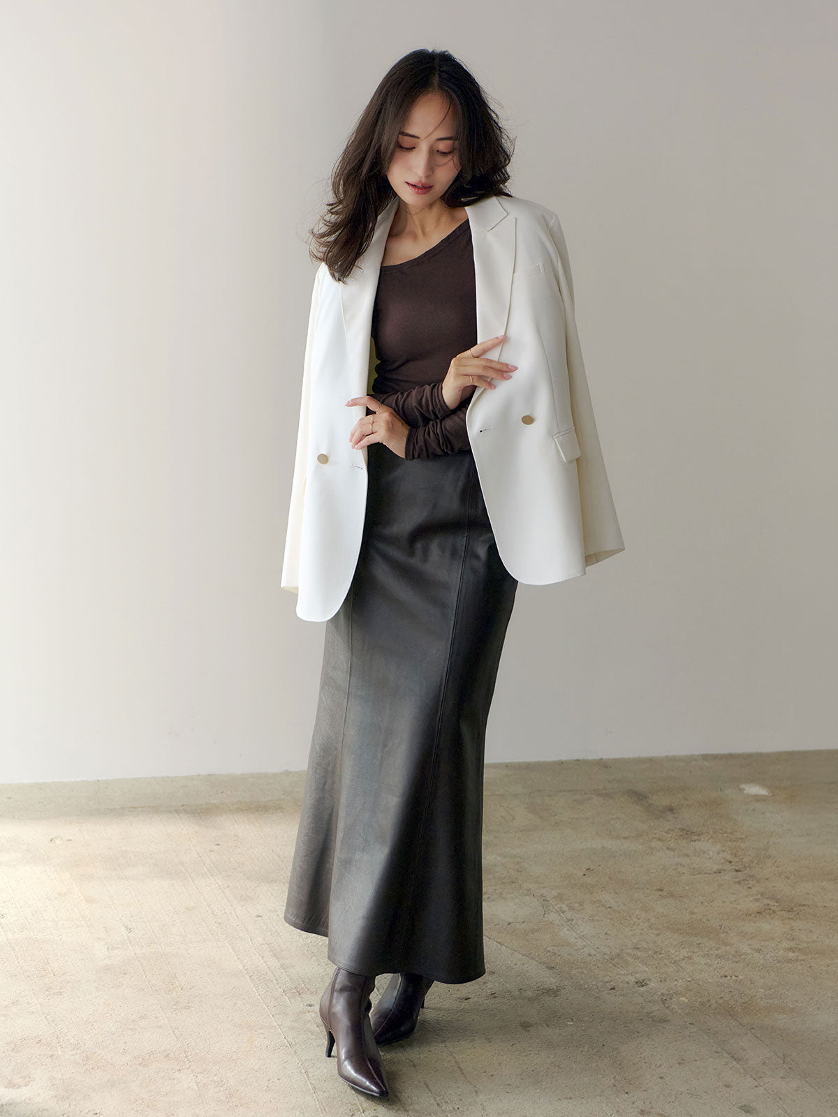 MODEL:160cm COLOR:IVORY SIZE:1