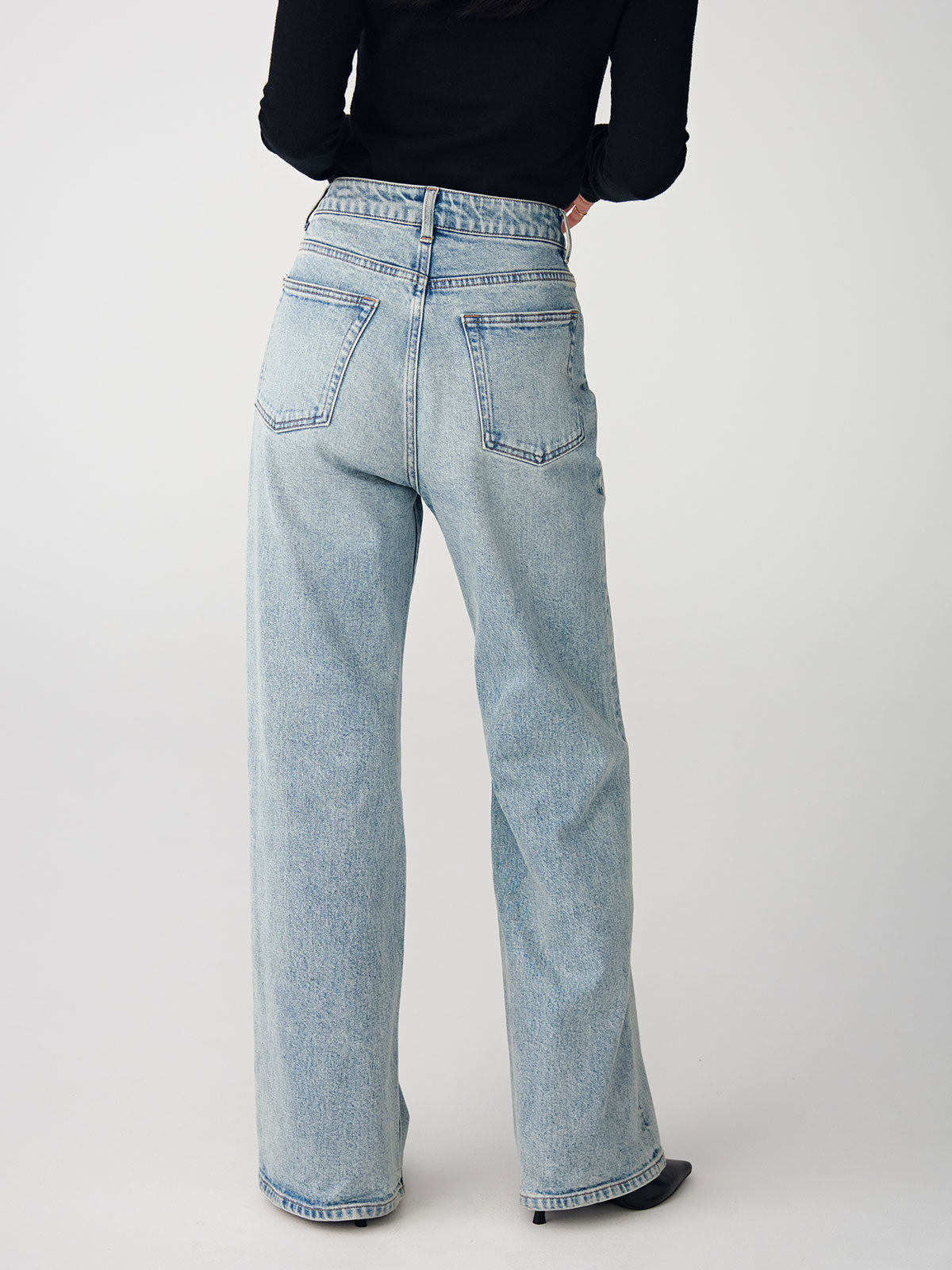 Wide leg denim