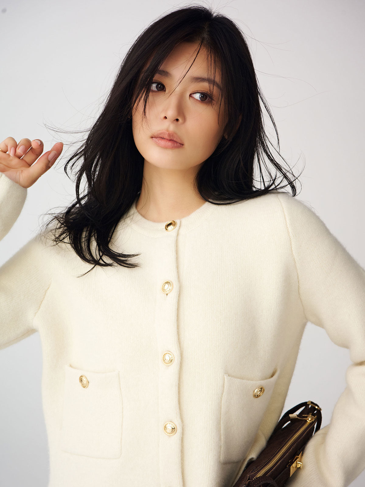 MODEL:164cm COLOR:IVORY SIZE:F