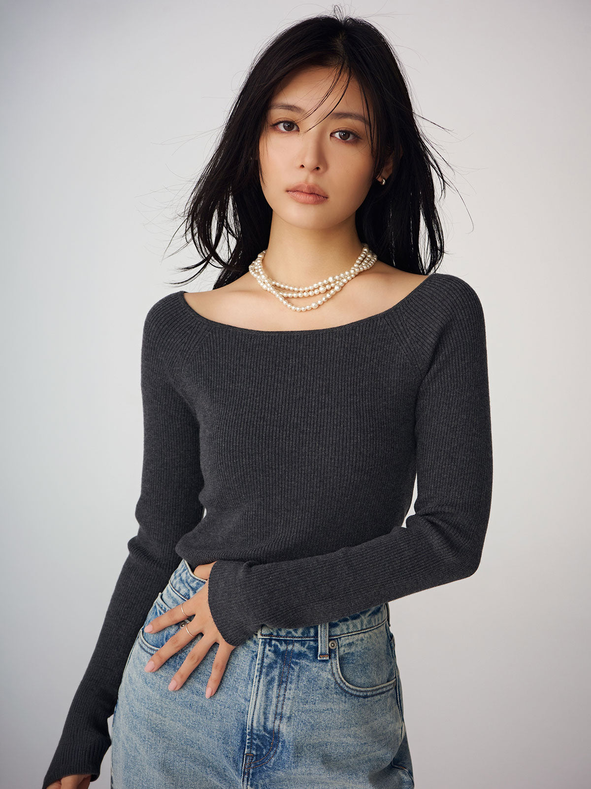 MODEL:164cm COLOR:GREY SIZE:F