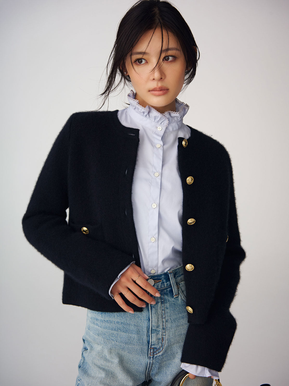 MODEL:164cm COLOR:NAVY SIZE:F