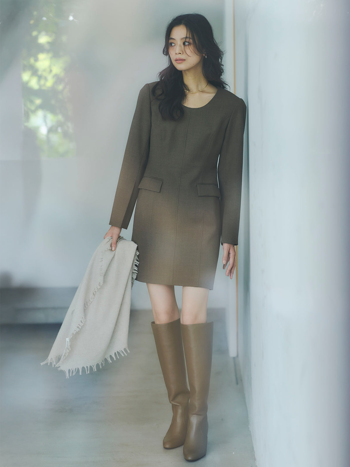 ボクシーミニワンピース