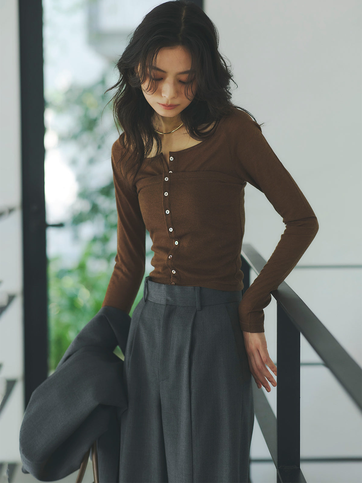 大人気完売品‼️ シアーウールレイヤリングトップス シアーウールレイヤリングトップス