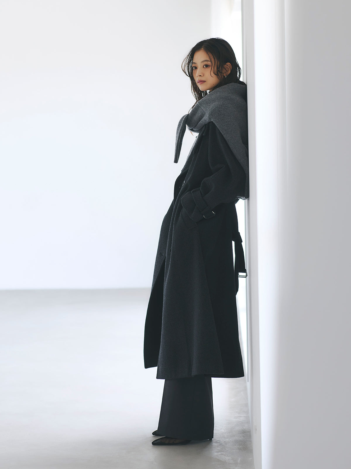 ウールトレンチコート