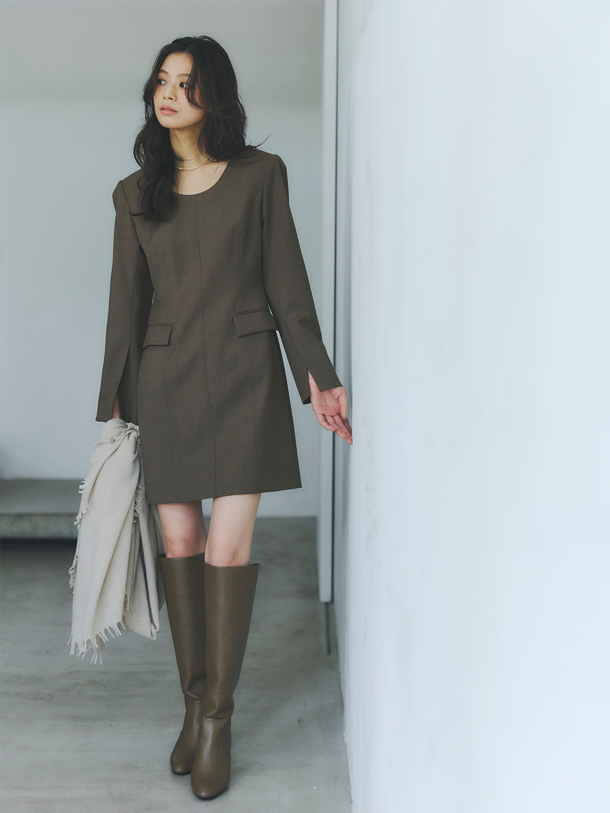 ボクシーミニワンピース