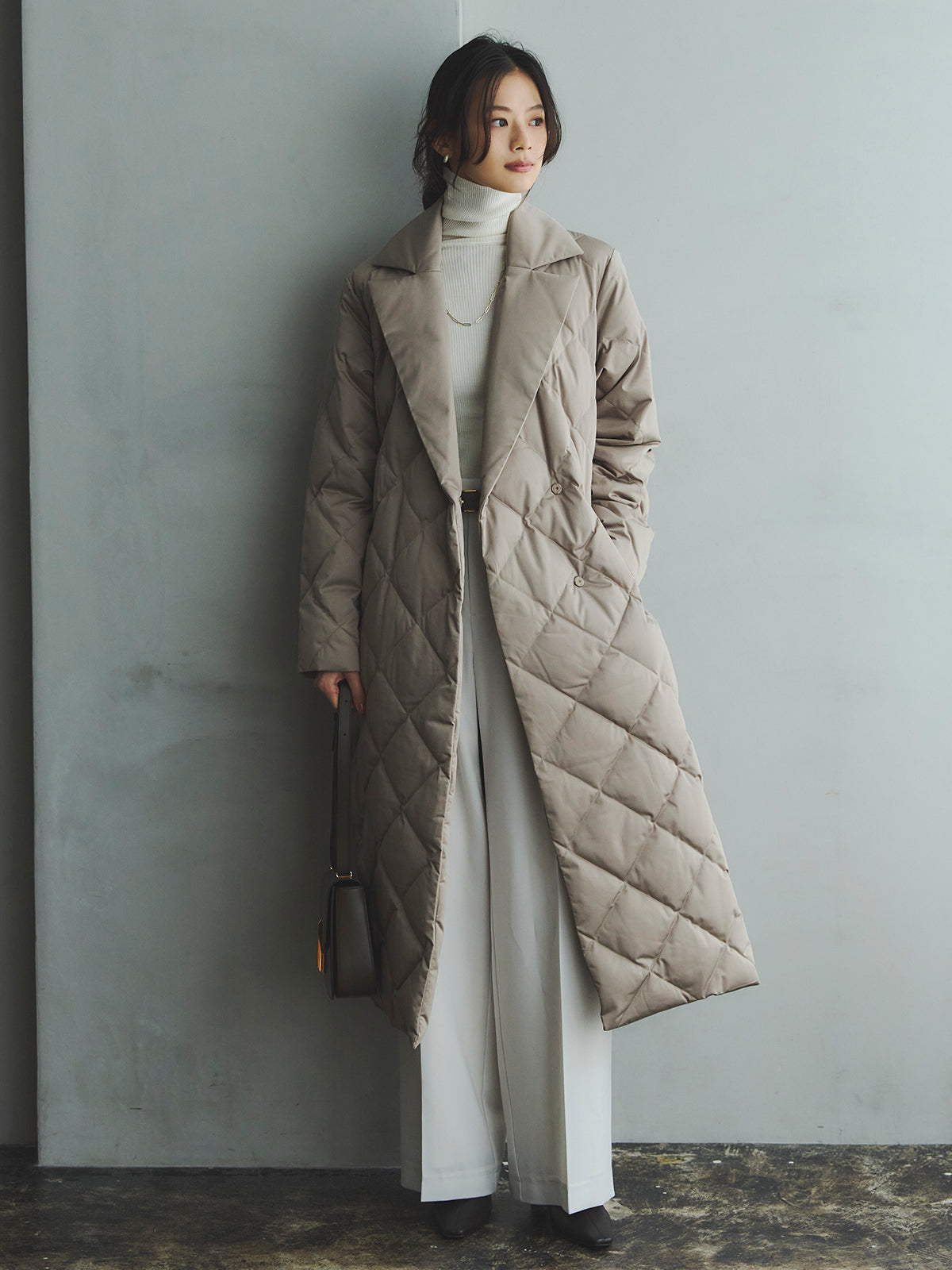 カシミヤ100シアータートルネックプルオーバー