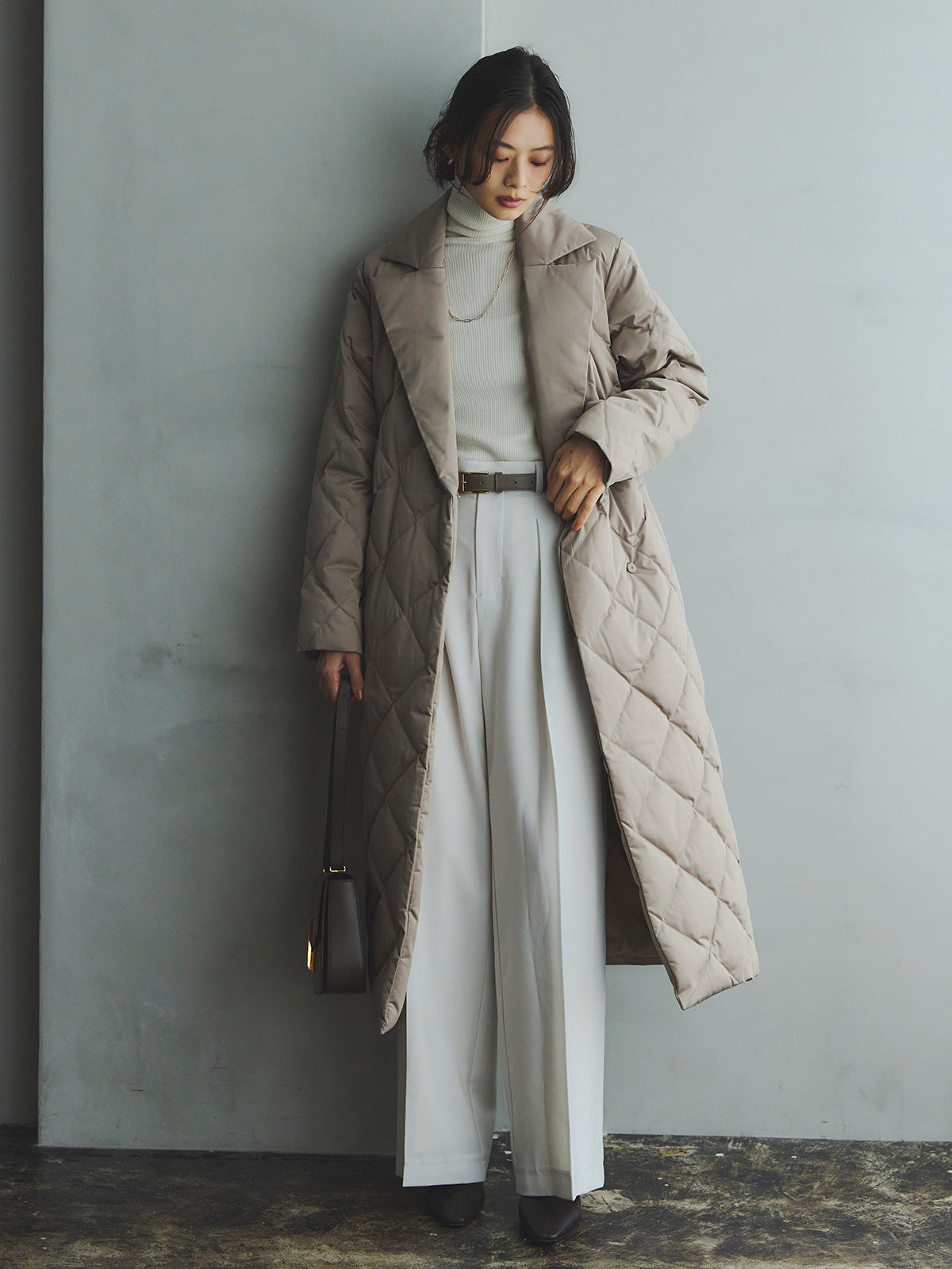 anuansキルティングダウンロングコート ánuans 公式サイト|TAION × anuans コラボレーションアイテム