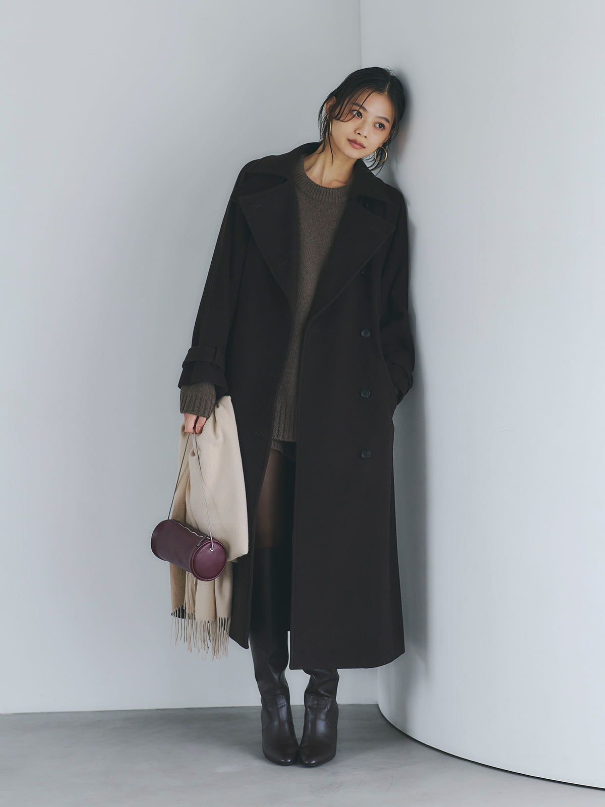 ウールトレンチコート