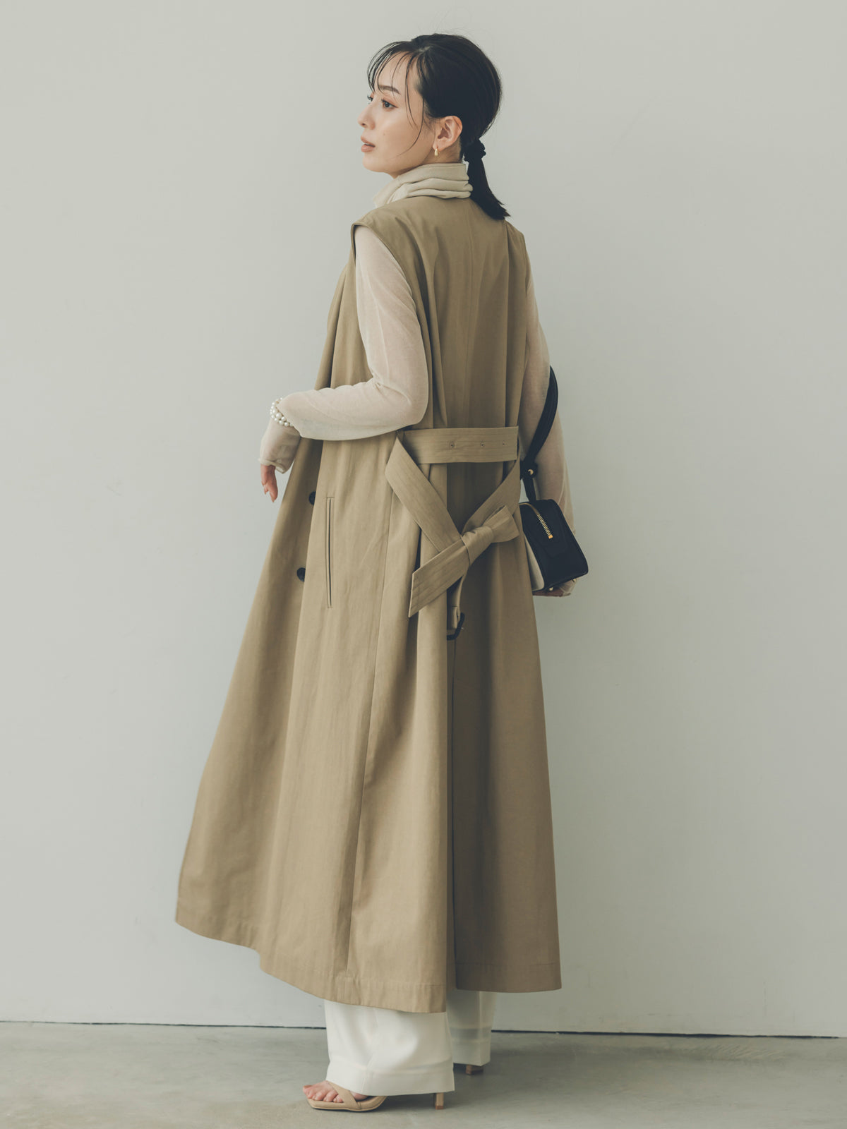 ツータックワイドパンツ