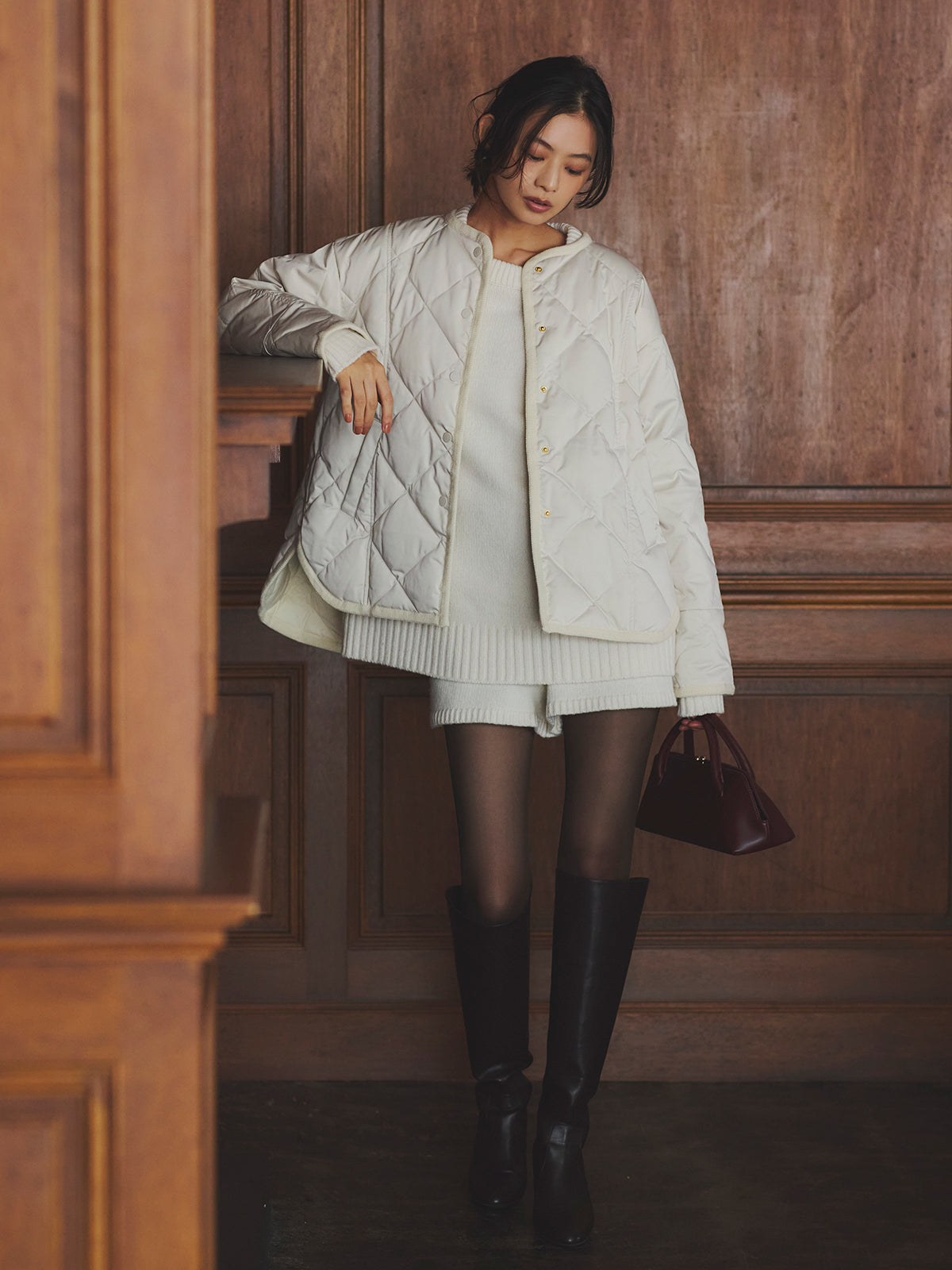 TAION×anuans】ストールセットミドルダウン