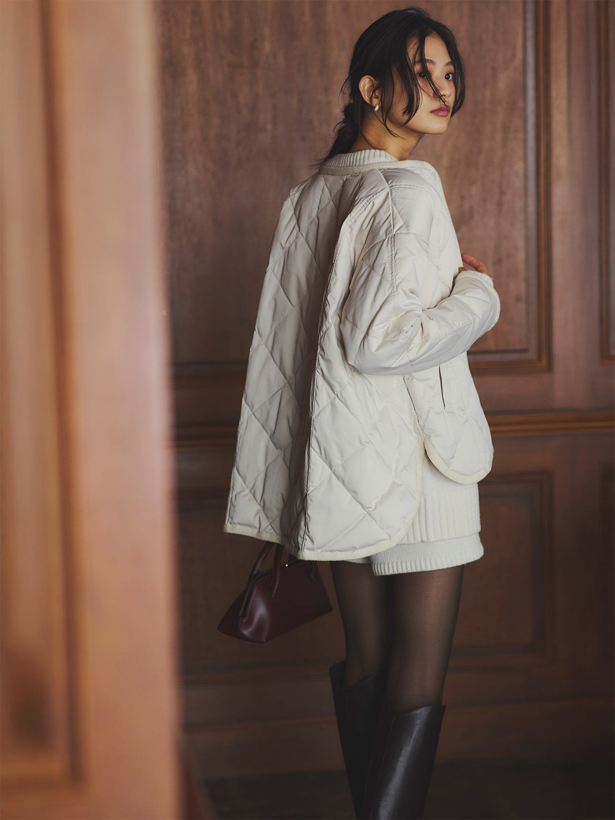 TAION×anuans】ストールセットミドルダウン