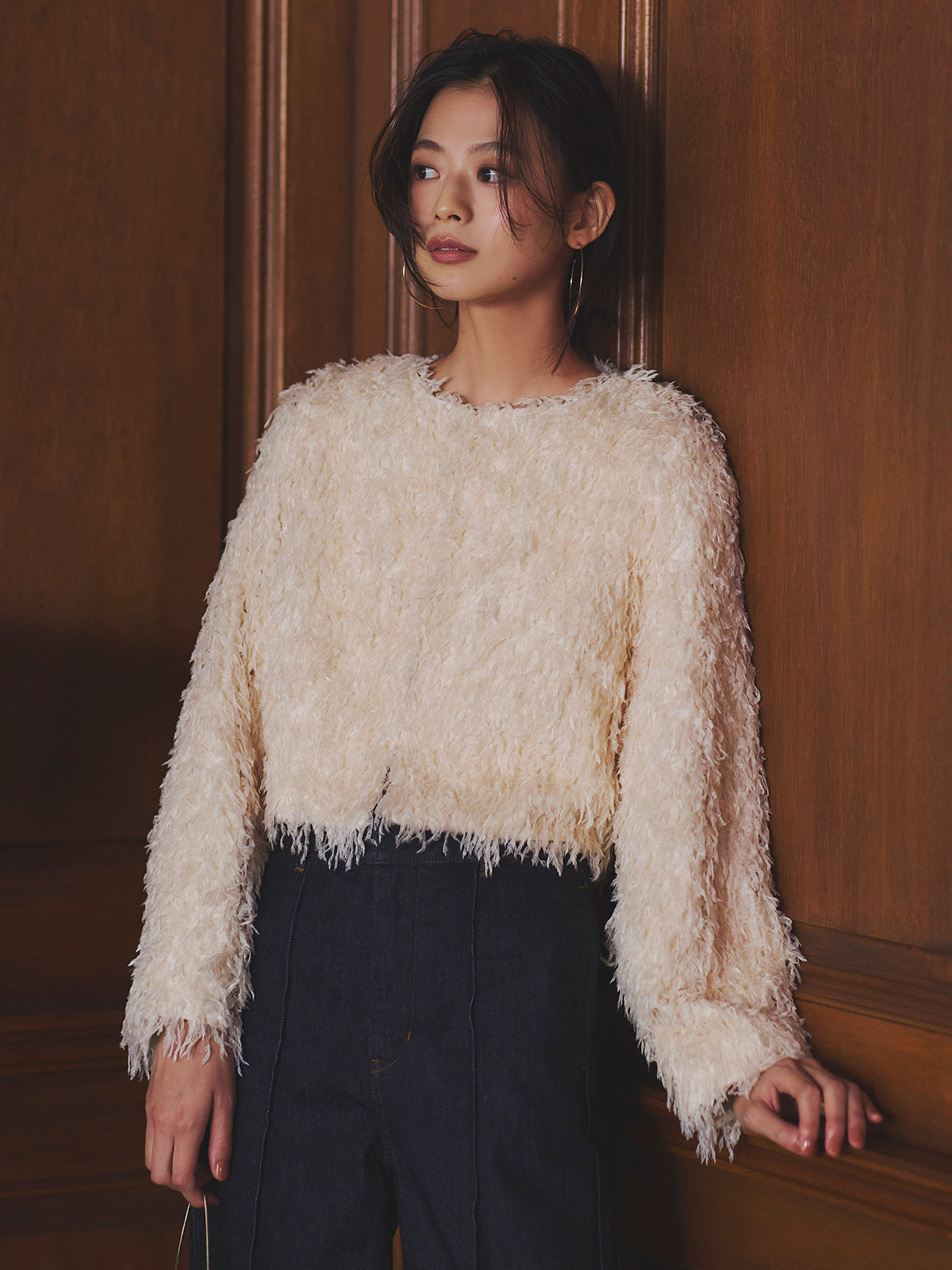 ファンシーフェザーコンパクトジャケット