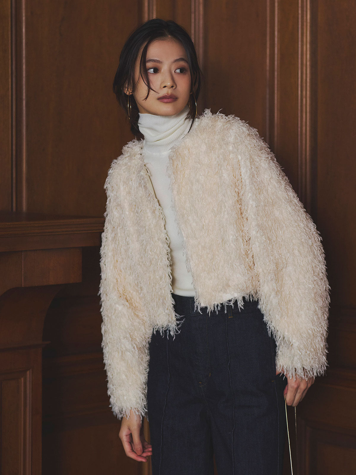 ファンシーフェザーコンパクトジャケット