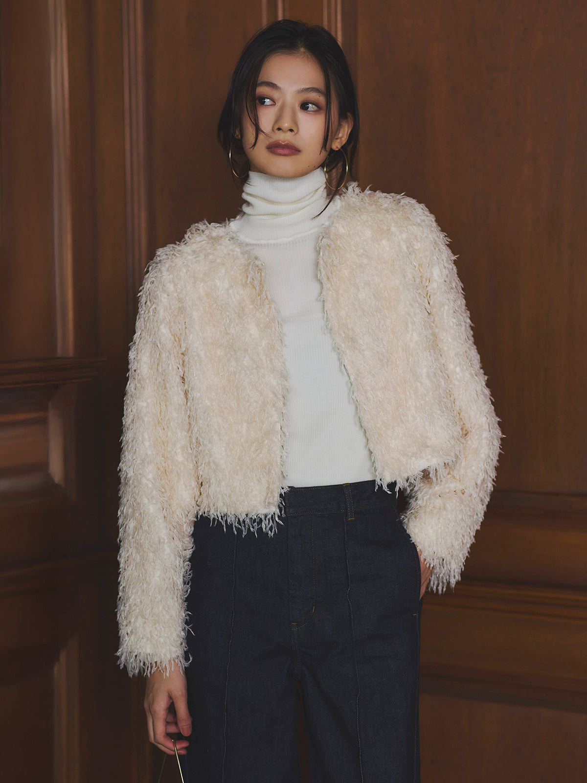 ファンシーフェザーコンパクトジャケット