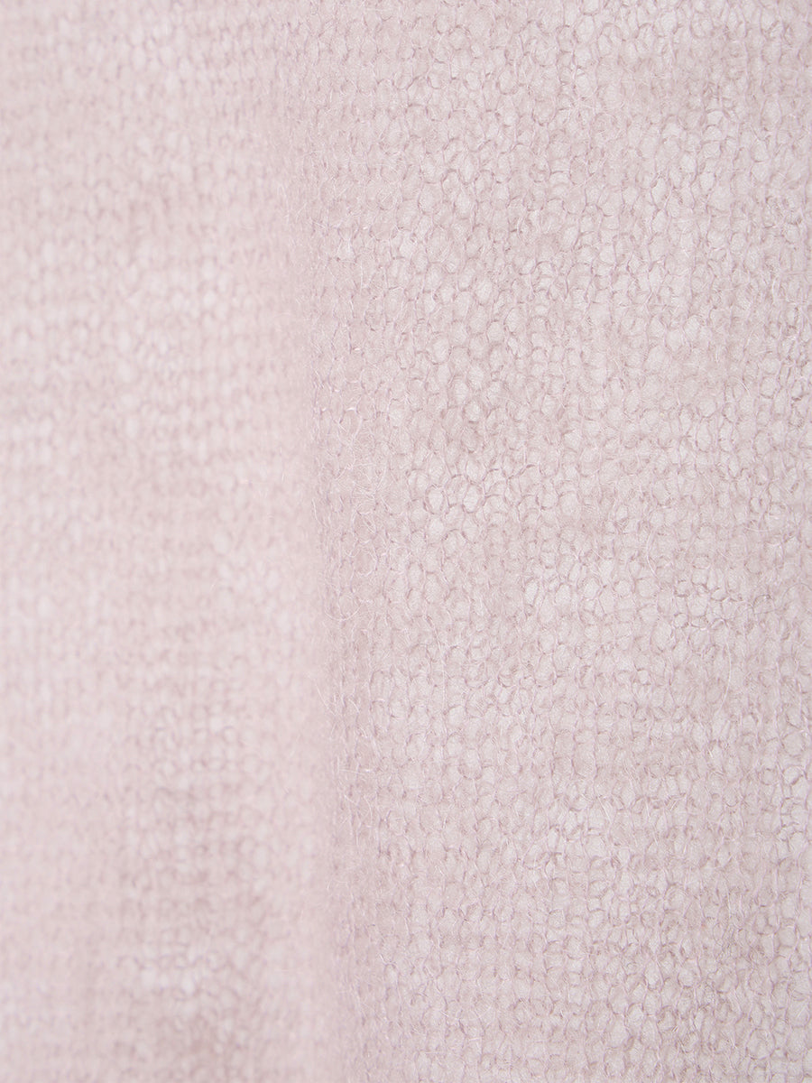 モヘアドレープニットトップス