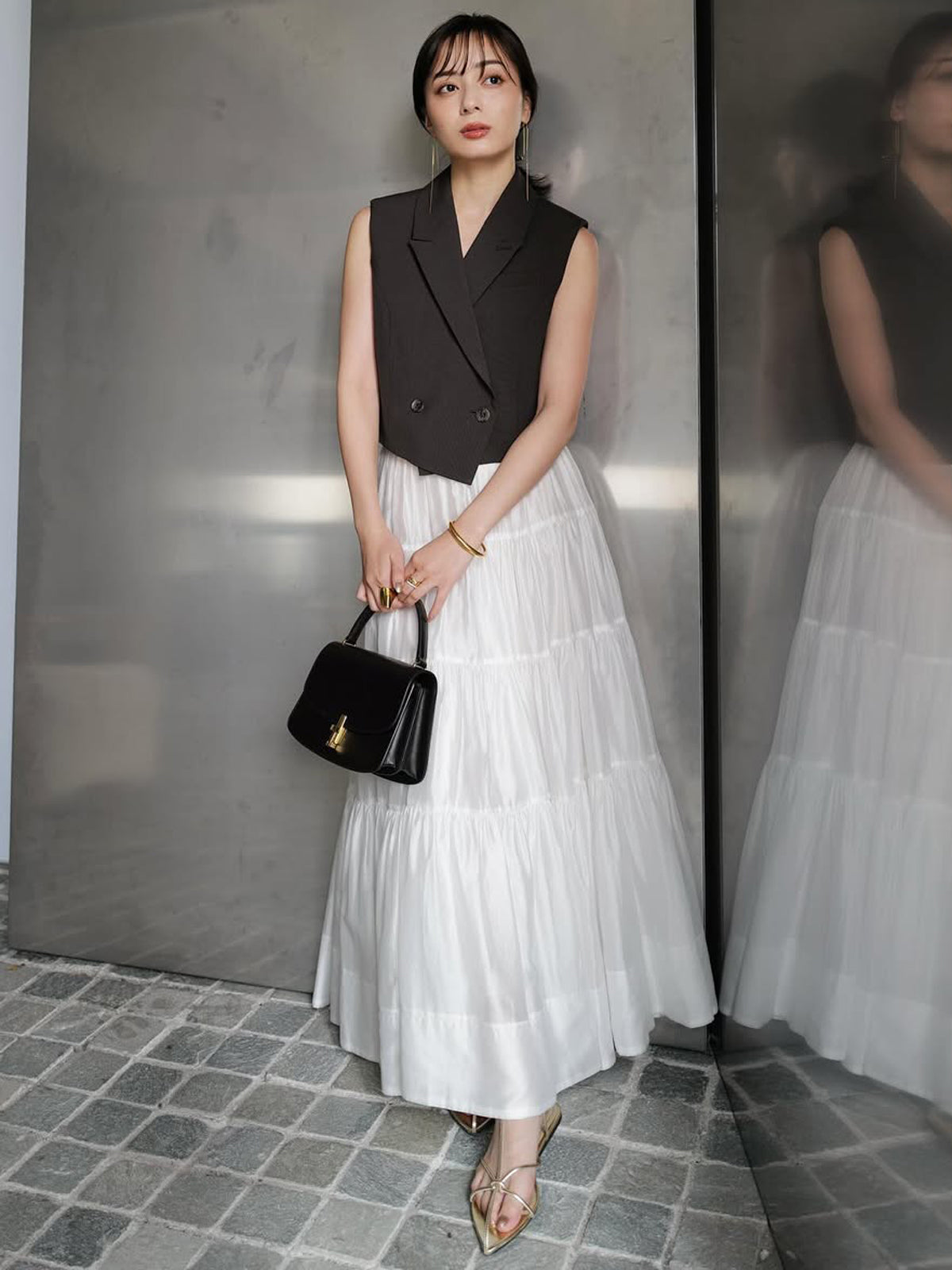 テーラードジレトップス