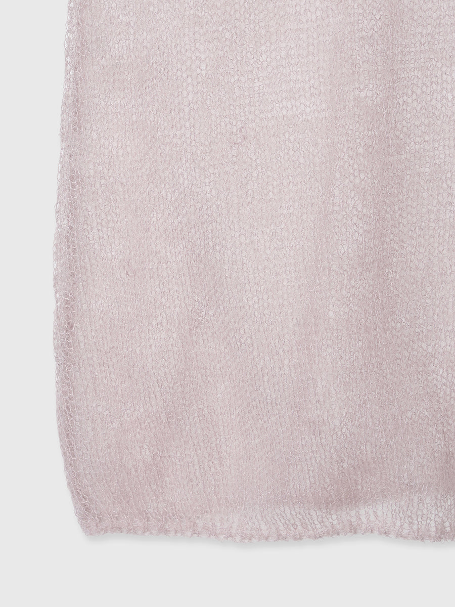 モヘアドレープニットトップス