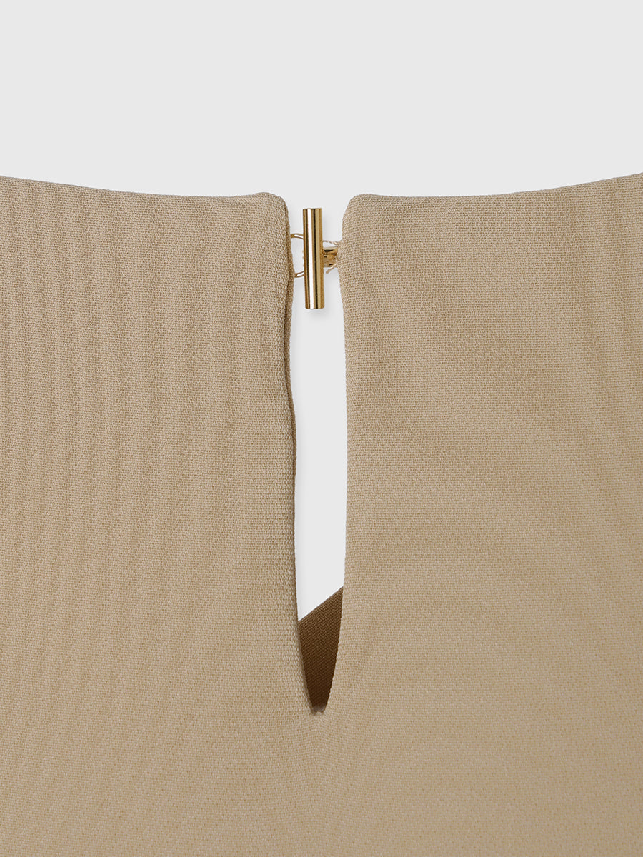 トリアセテートドレープブラウス