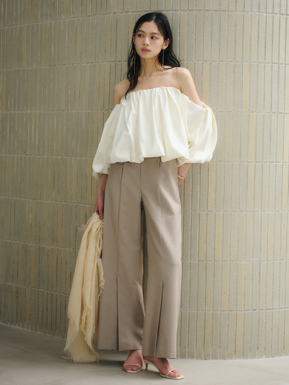 美品★nuansアニュアンス★Ssize/7号★パンツX023