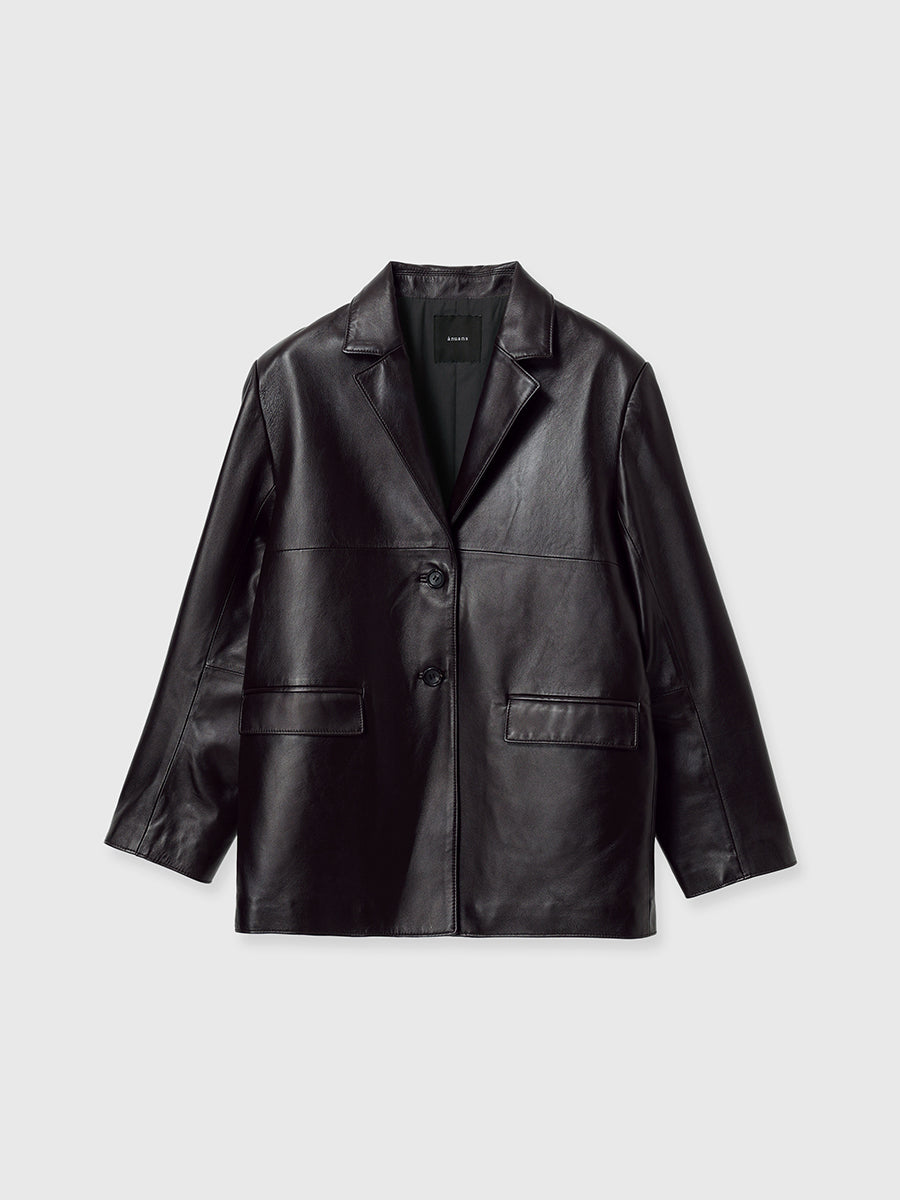 レザーテーラードジャケット