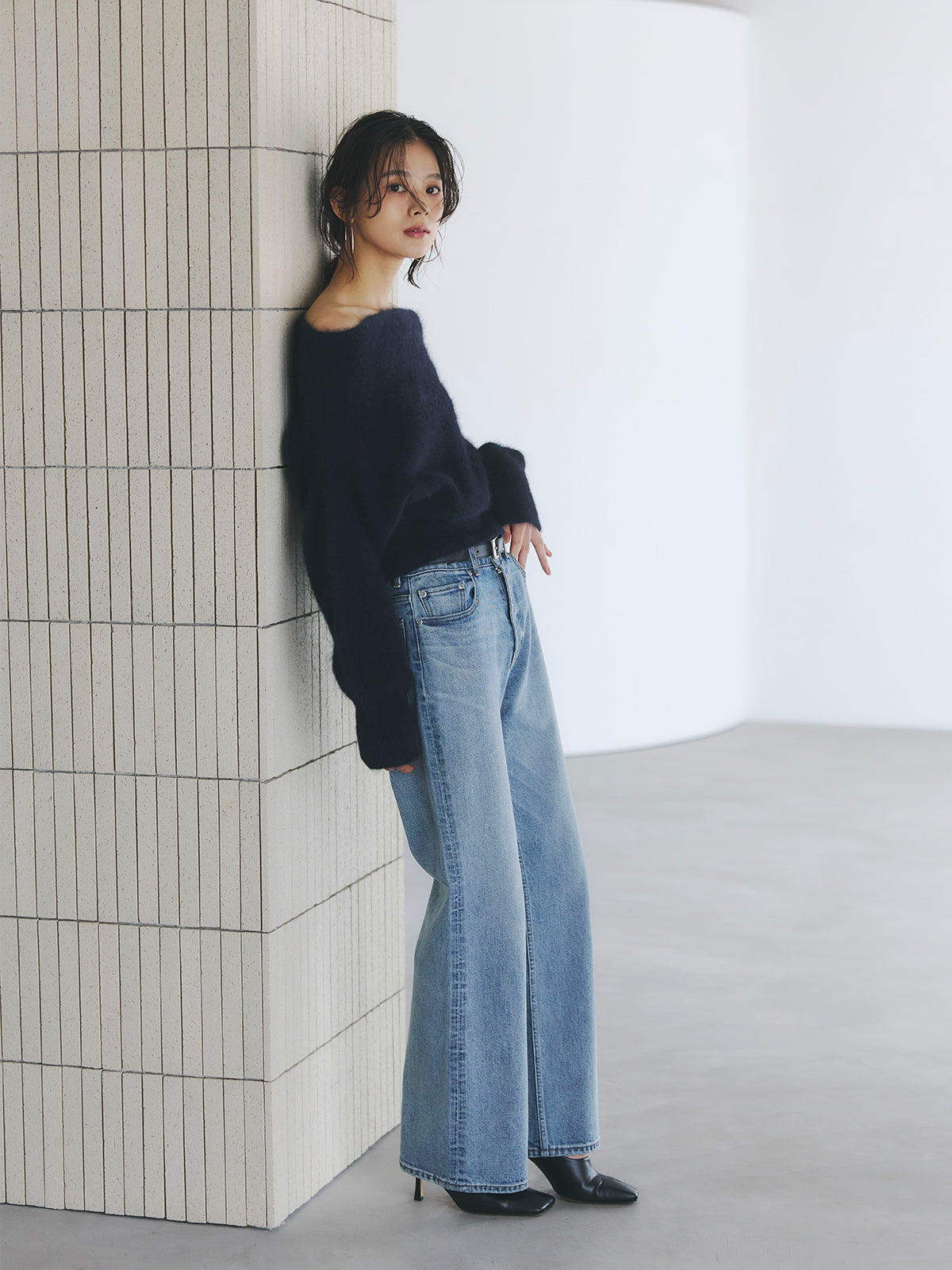 ラクーンフォックスオフショルニットプルオーバー