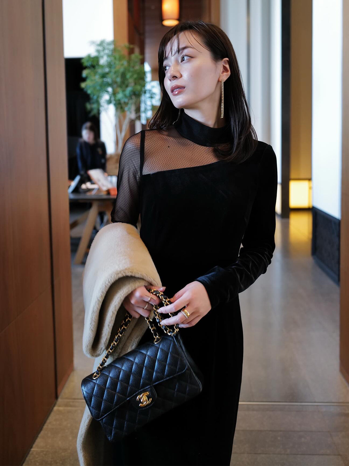 シアーコンビタイトワンピース