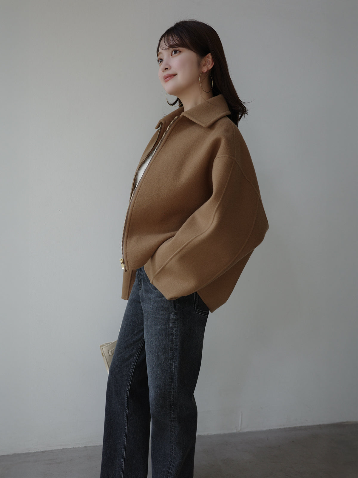 リバーウールショートコート