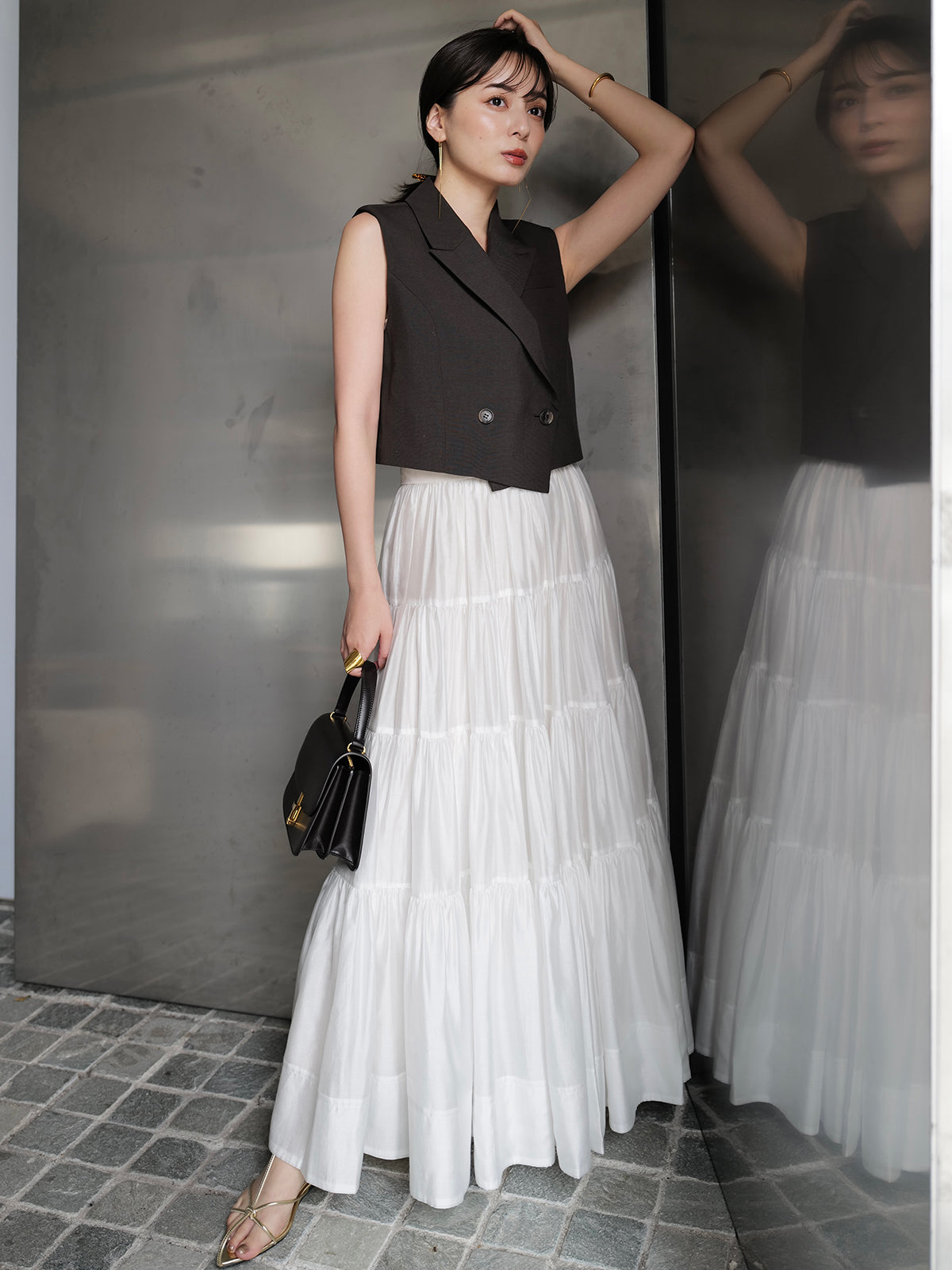 テーラードジレトップス