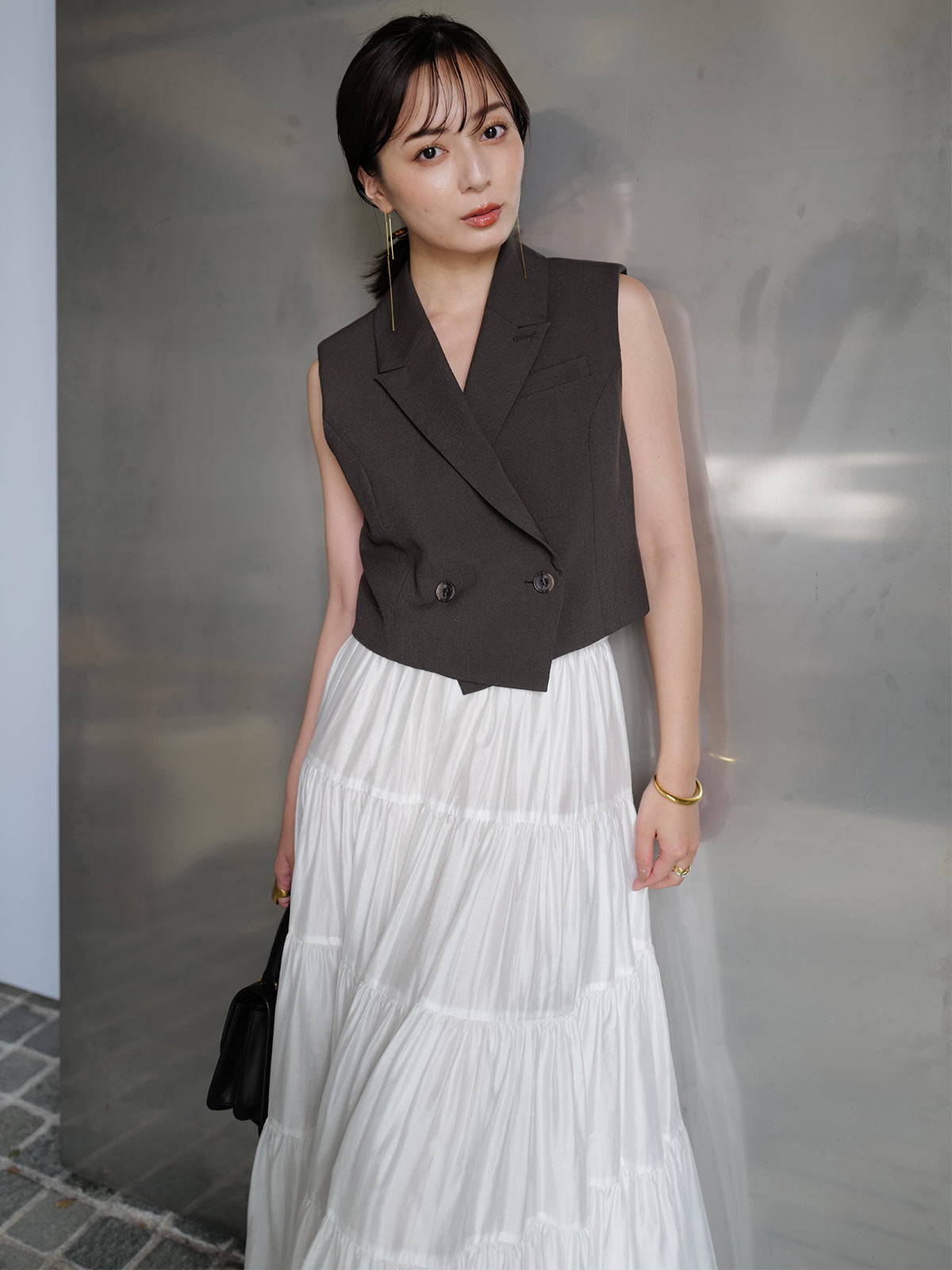 テーラードジレトップス