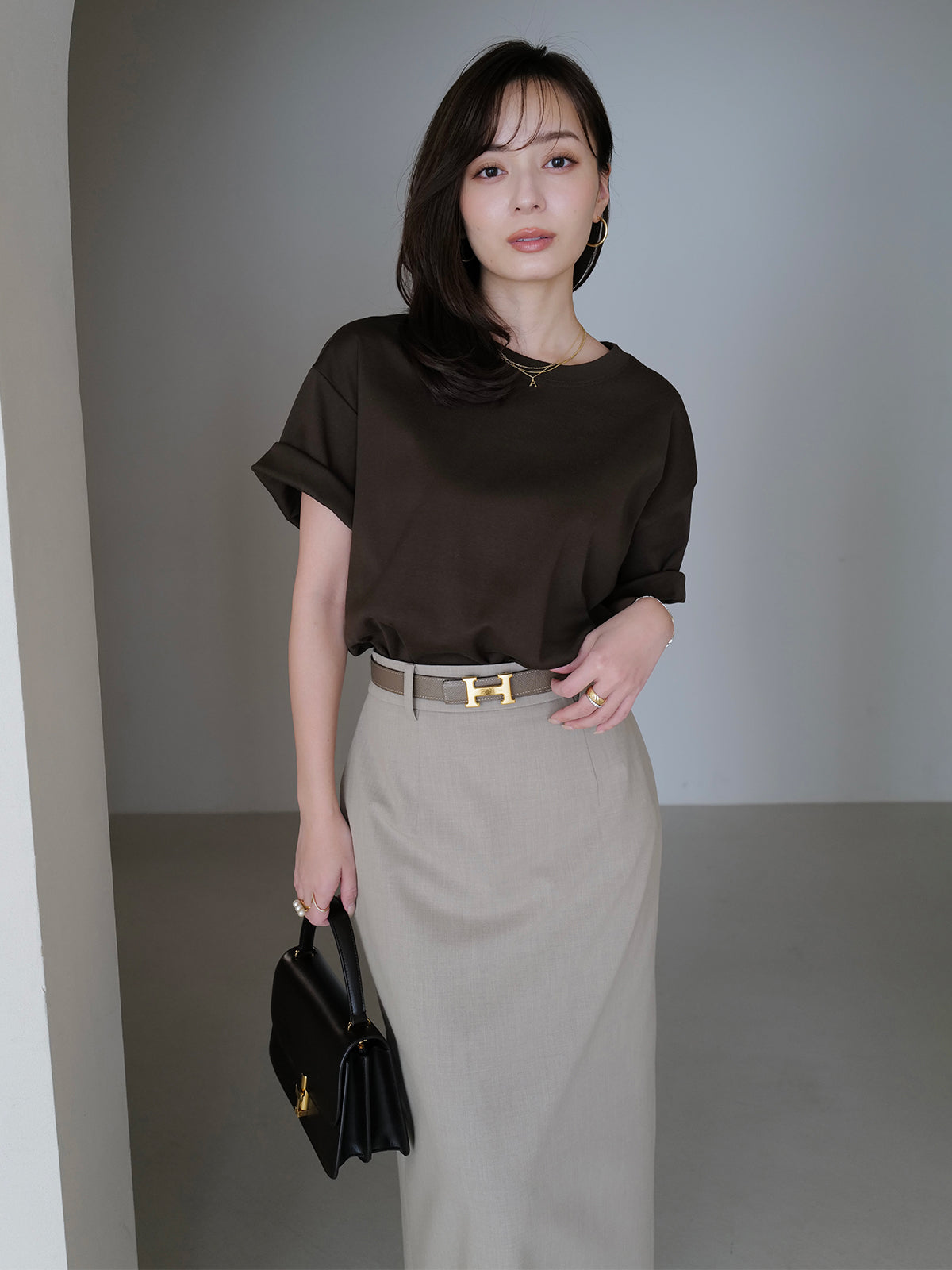Director:154cm COLOR:KHAKI BROWN SIZE:F