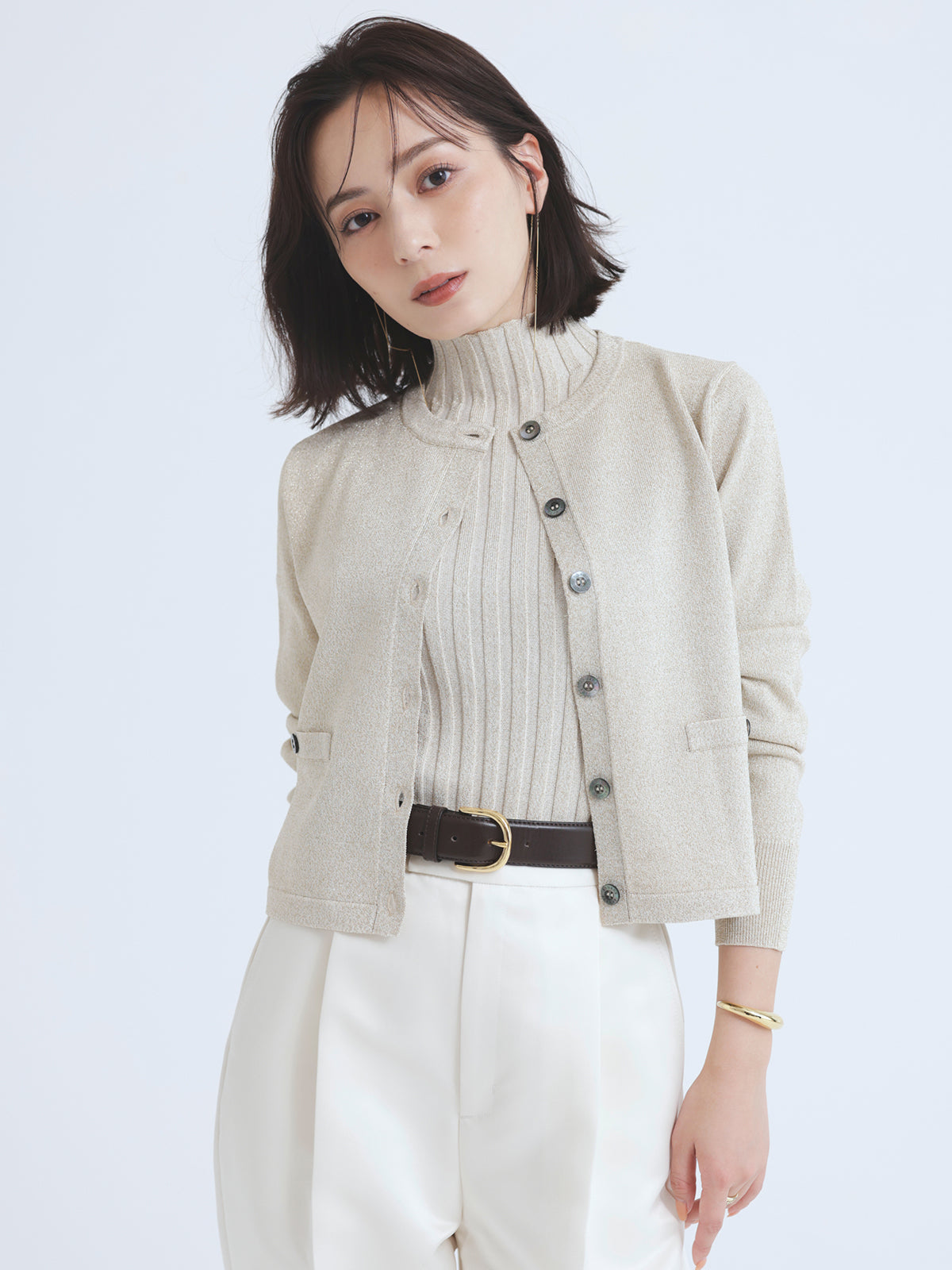 ワイドレザーベルト