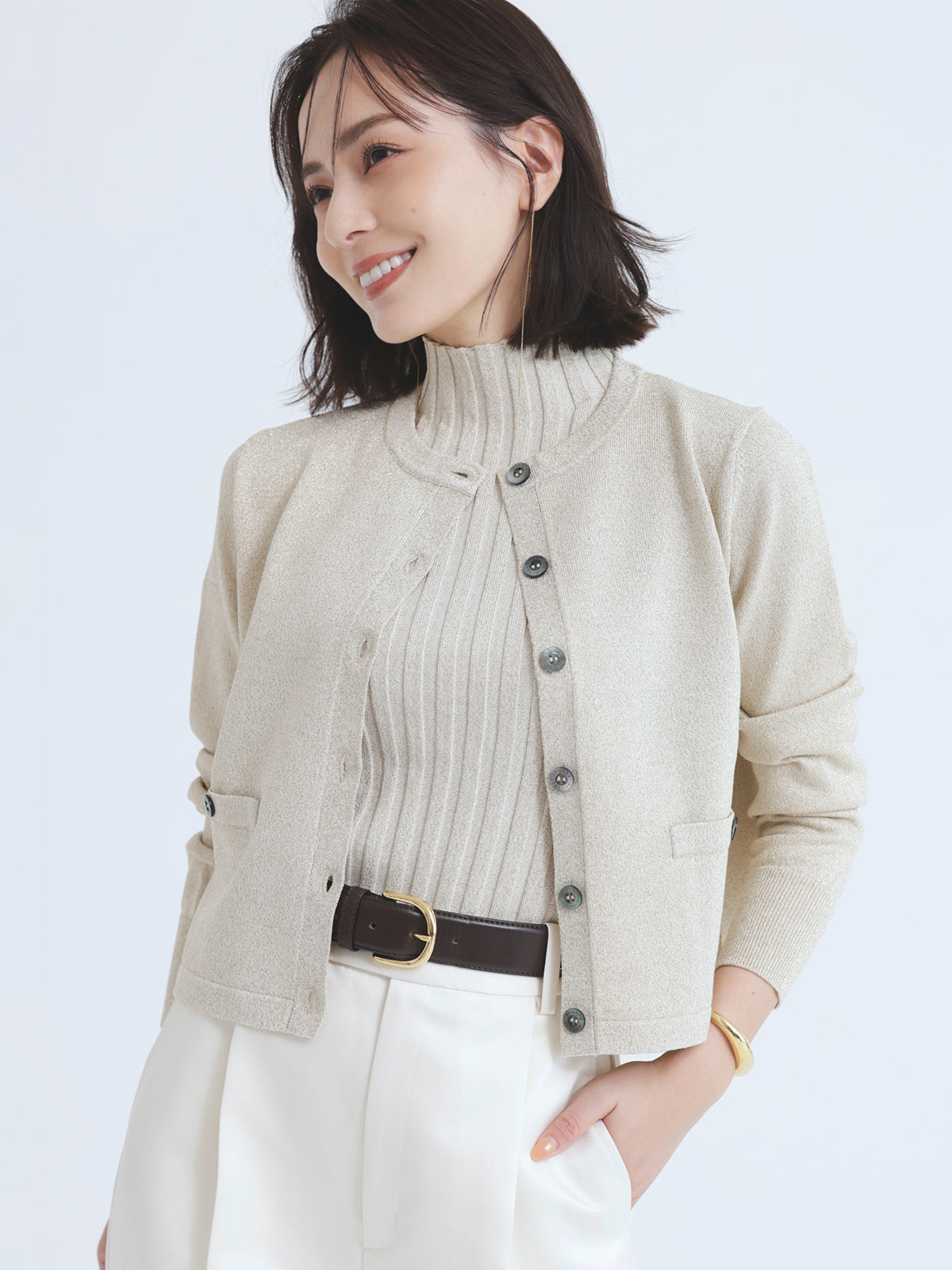 ワイドレザーベルト