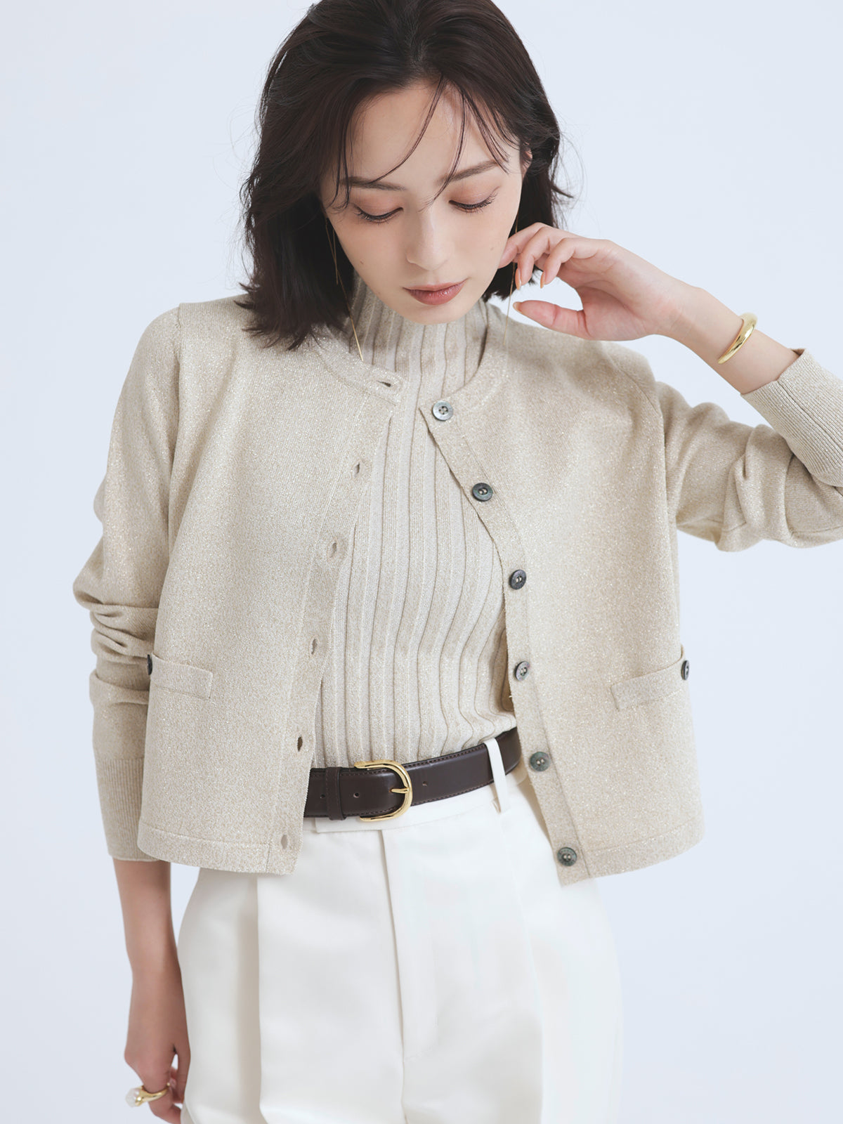 ワイドレザーベルト