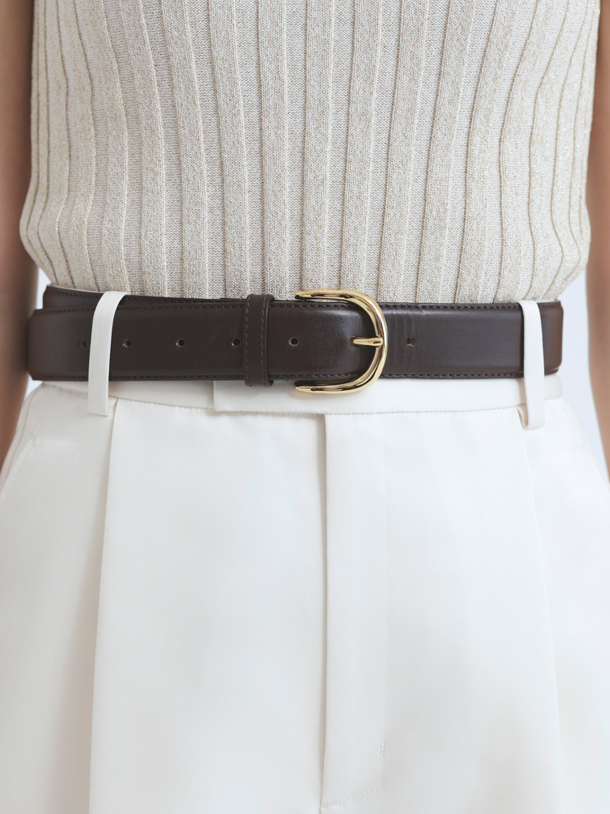 ワイドレザーベルト