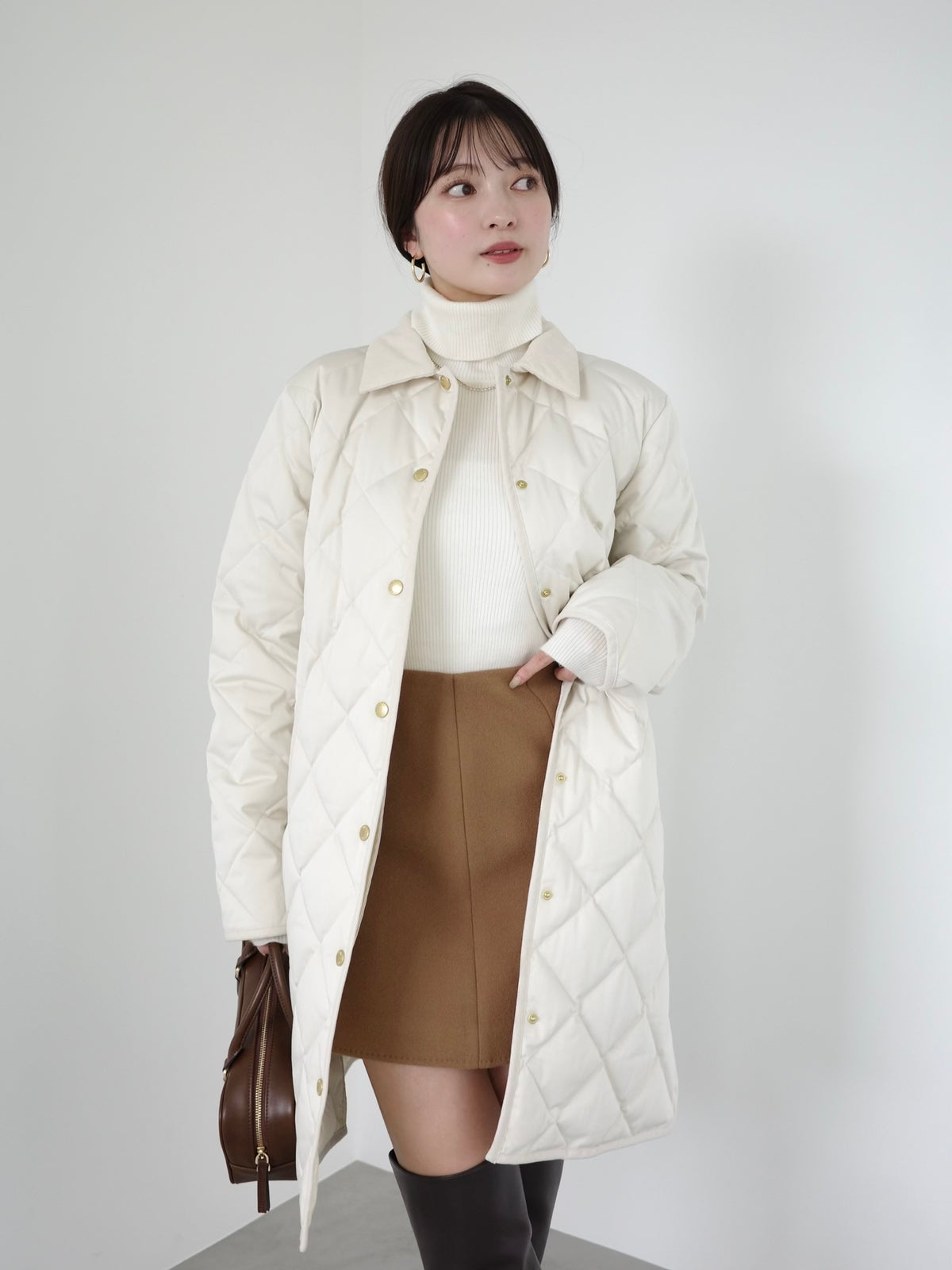 【TAION×ánuans】テントシルエットダウンコート