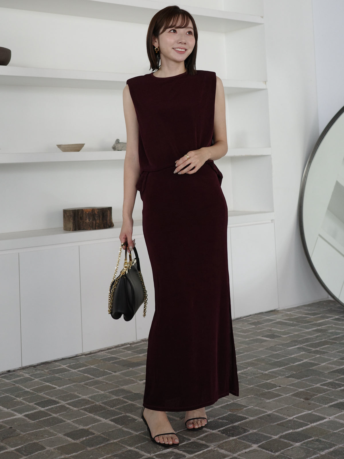 アセテートカットナロースカート