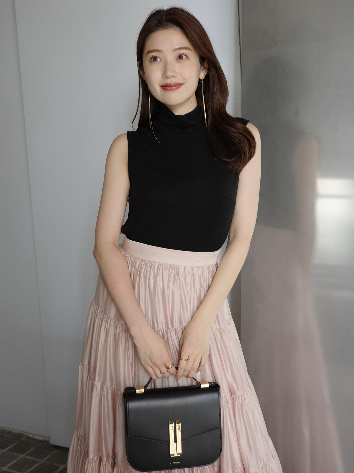 テンセルウールノースリーブカットトップス