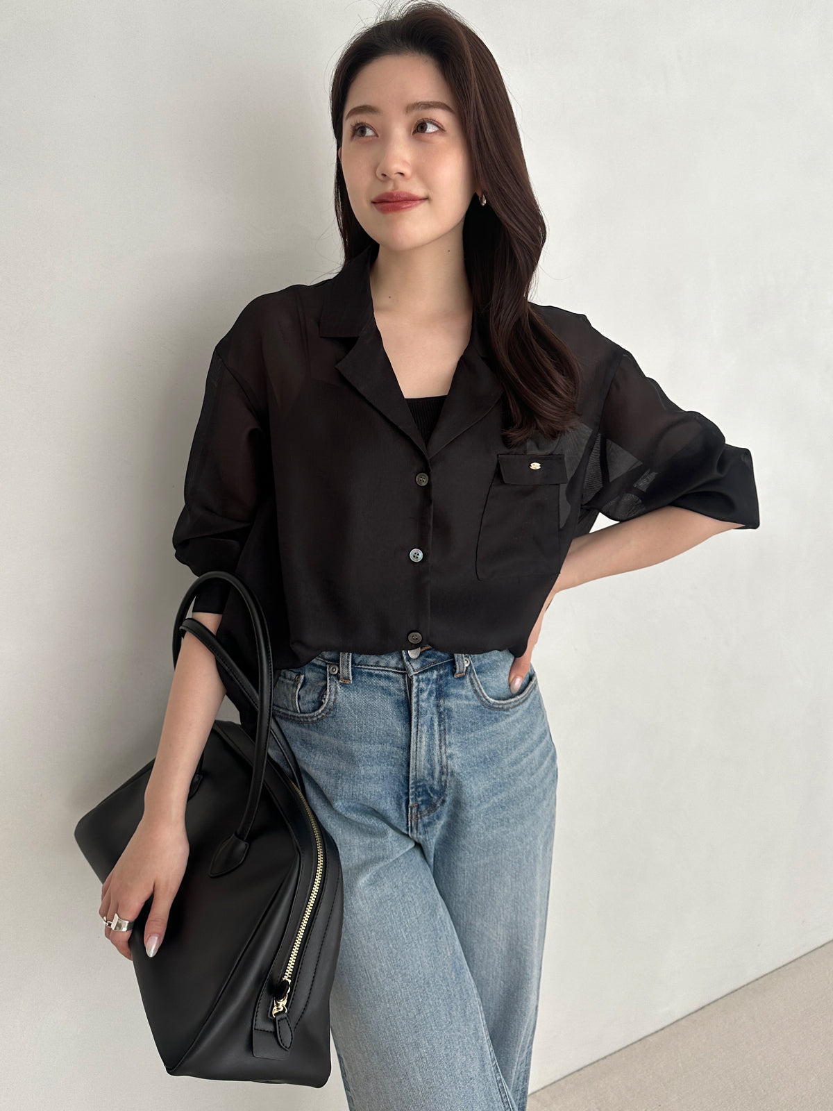 シアーテーラードシャツ