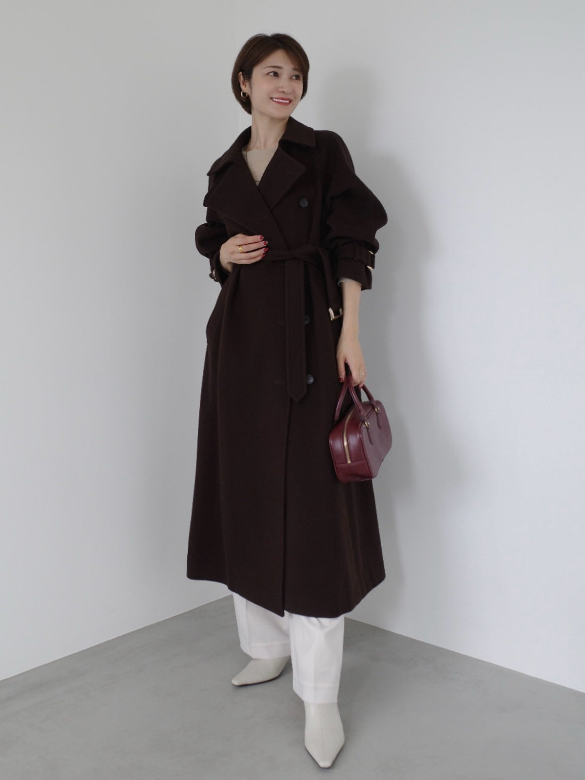 PR:168cm COLOR:DARK BROWN SIZE:2