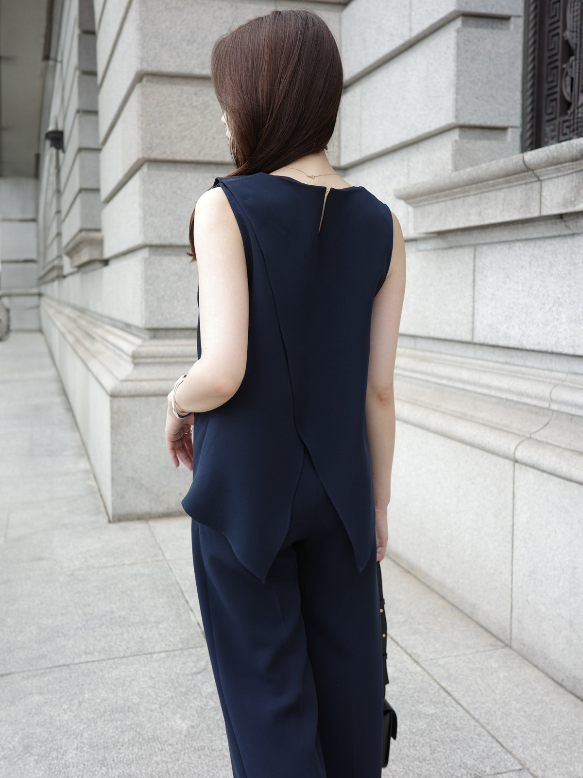 トリアセテートドレープブラウス