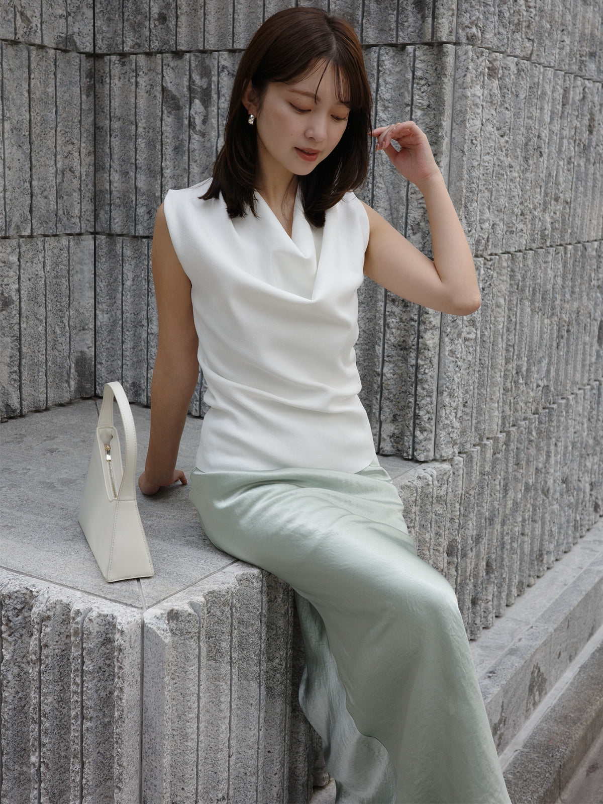 PR:156cm COLOR:WHITE SIZE:F