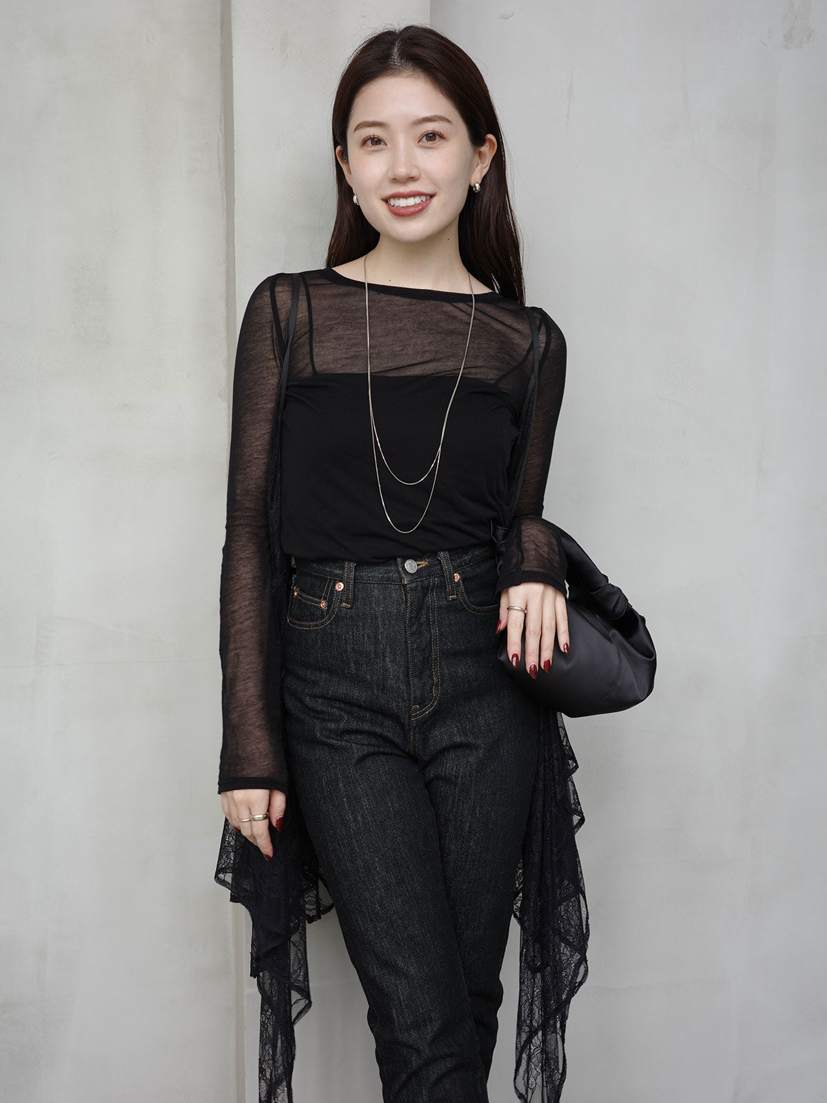 チュールレースジレ