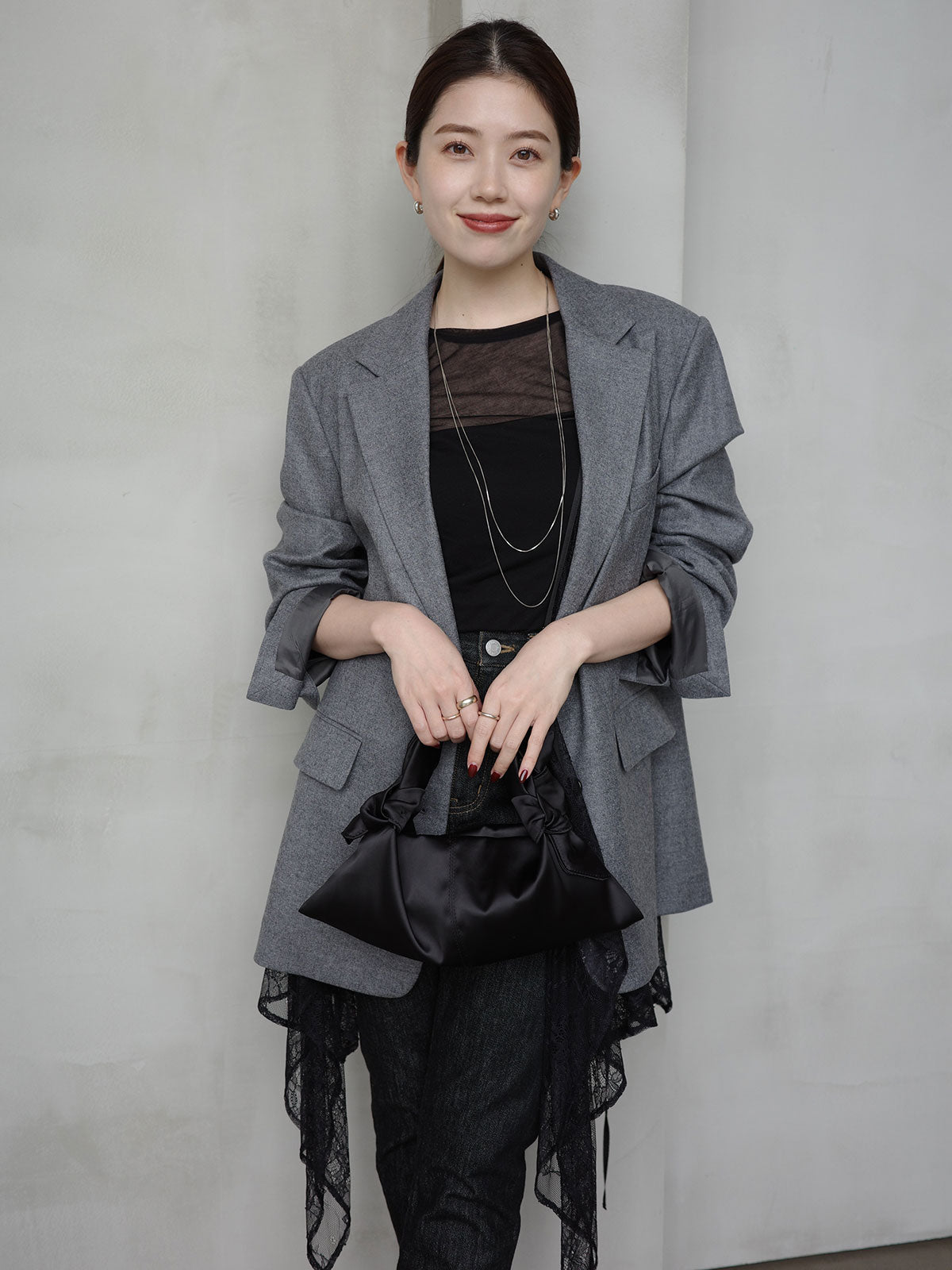 チュールレースジレ