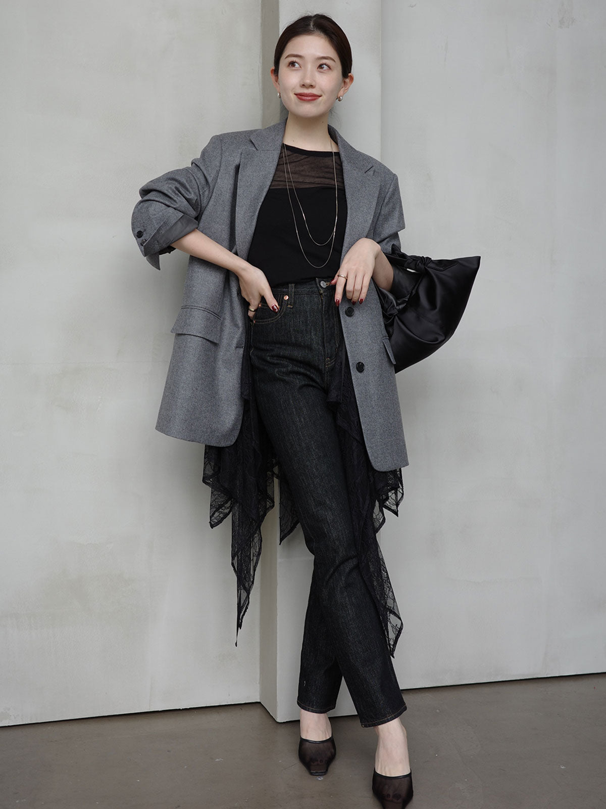 ウールシングルオーバージャケット