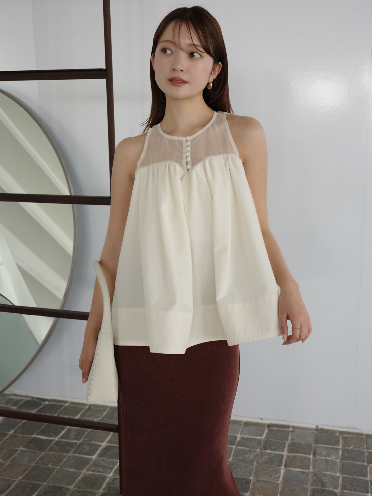 アセテートカットナロースカート