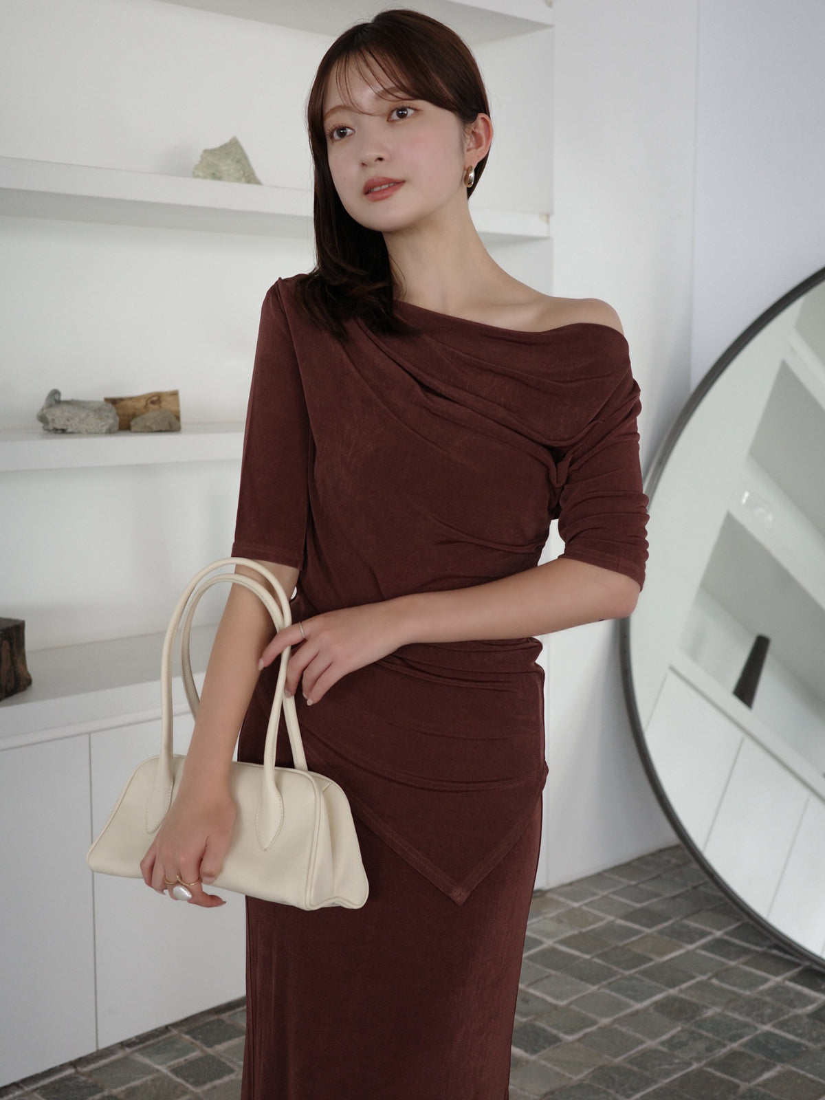 アセテートカットナロースカート