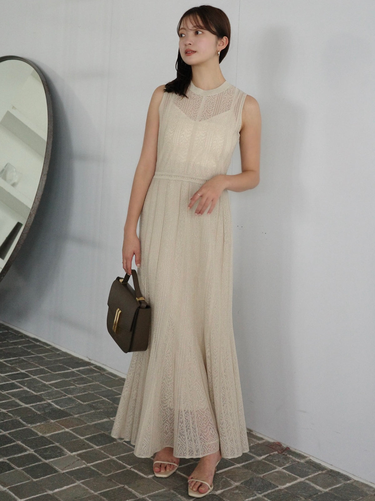 レーシーニットワンピース